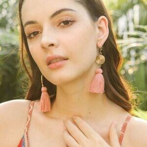 Gold-Tone jewelry Bohemian tassel drop earrings